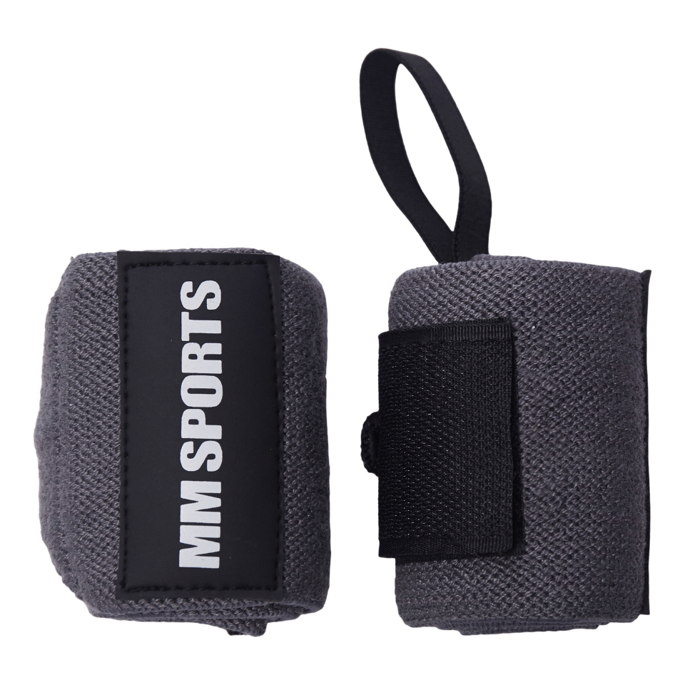 Kjøp MM Sports Wrist Wraps Strong, Grey Online MM Sports